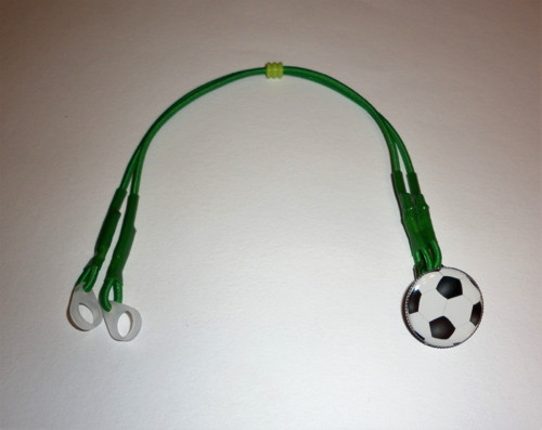 Záchytný klip na 2 sluchadla fotbal