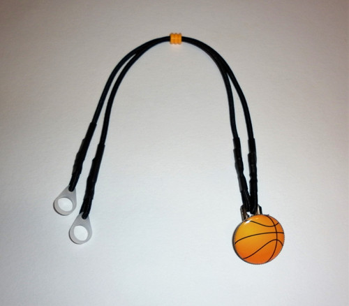 Záchytný klip na 2 sluchadla basketbal