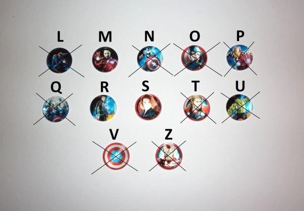 Záchytný klip na 2 sluchadla Marvel hrdinové